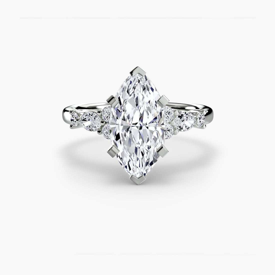 The Floral Accent Solitaire