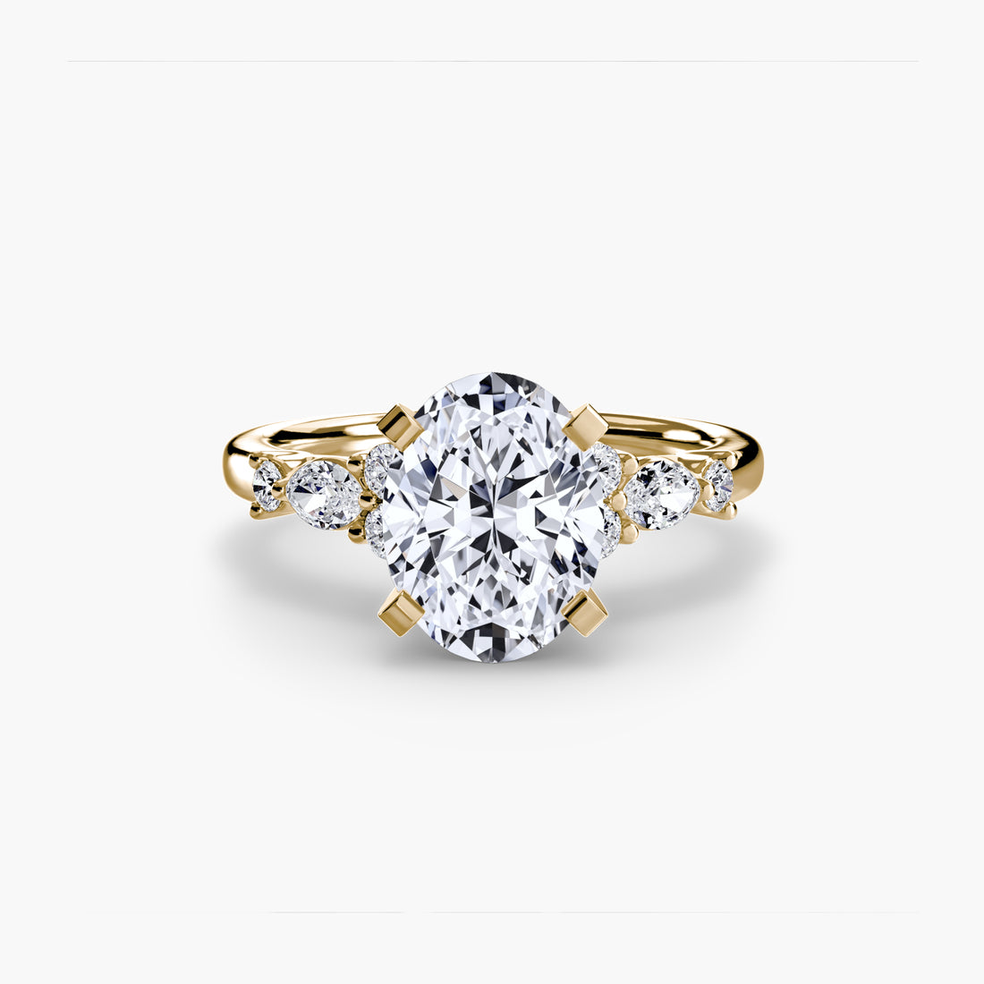 The Floral Accent Solitaire
