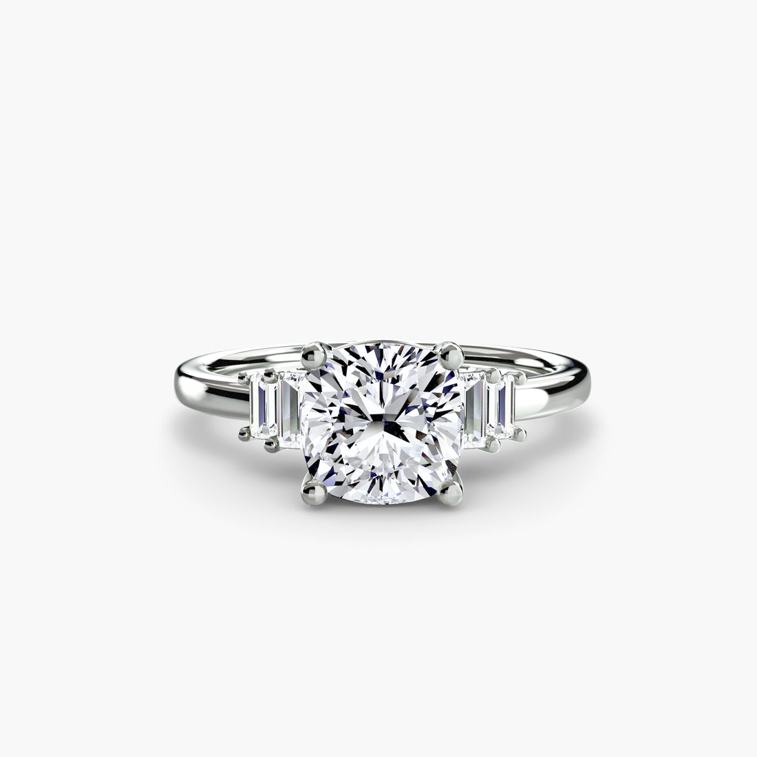 Baguette Accent Solitaire