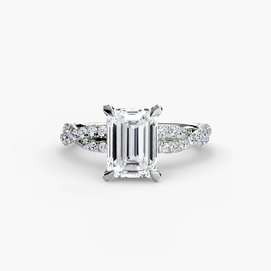 The Twisted Pavé Solitaire