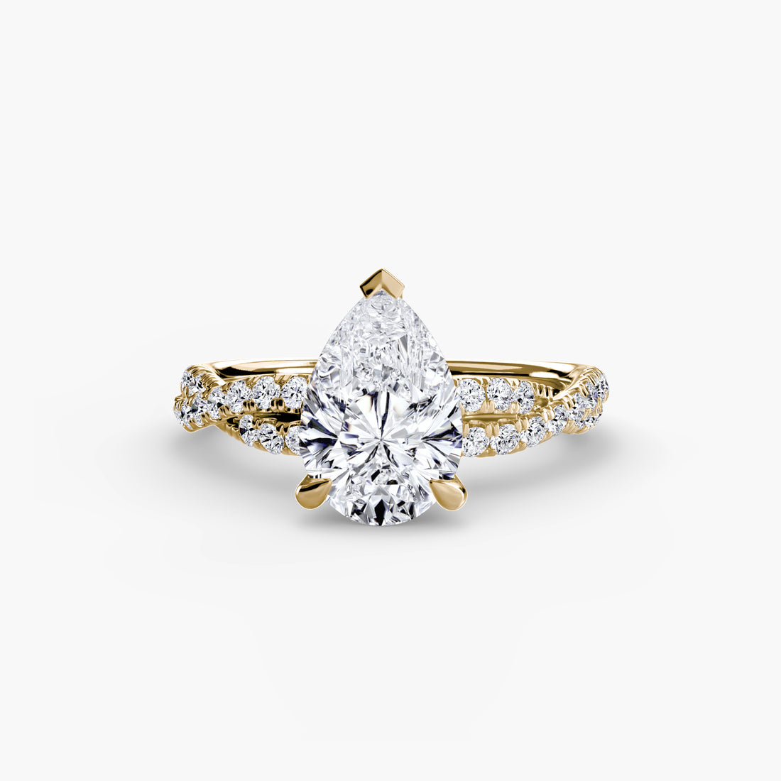 The Twisted Pavé Solitaire