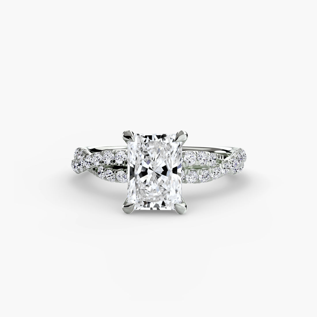 The Twisted Pavé Solitaire