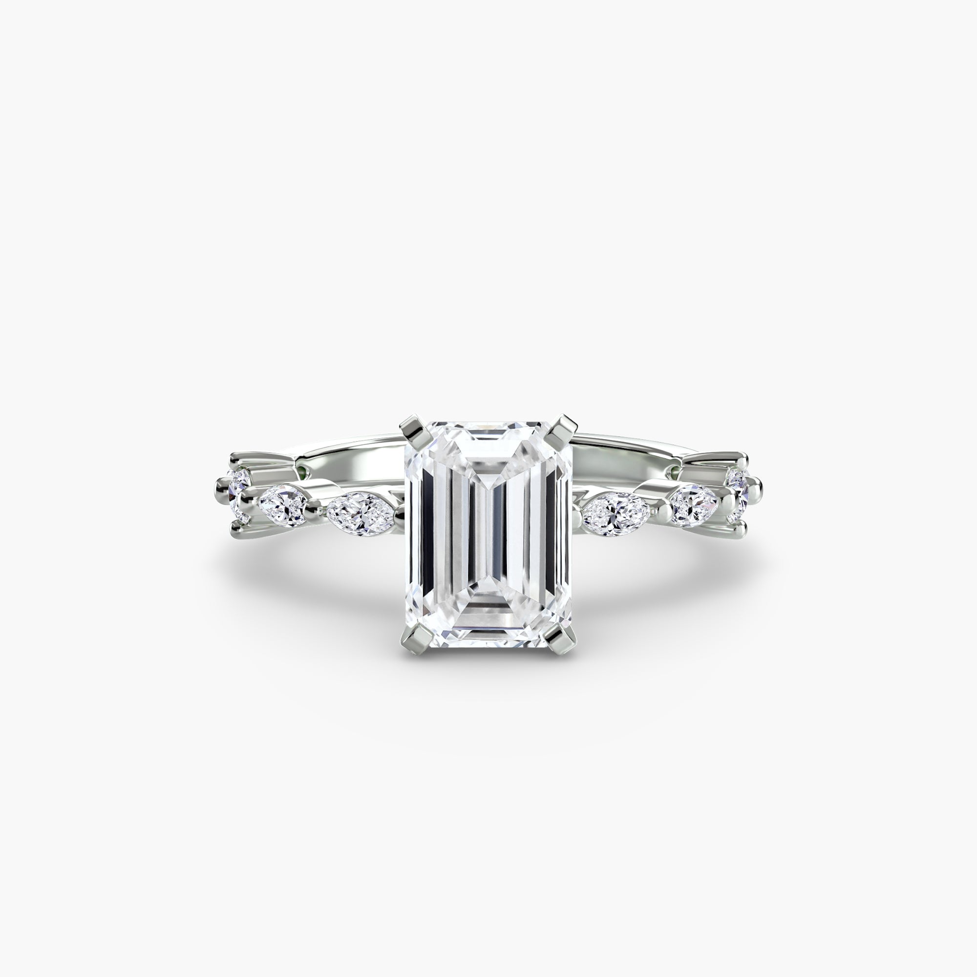 Solitaire with Eternity Pavé