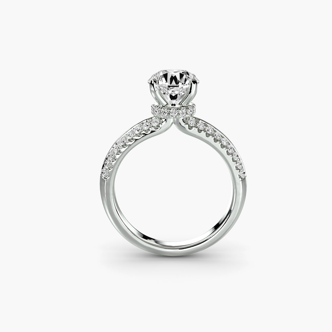 Solitaire with Pavé