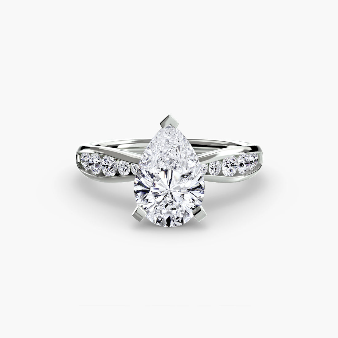 Solitaire with Pavé 3