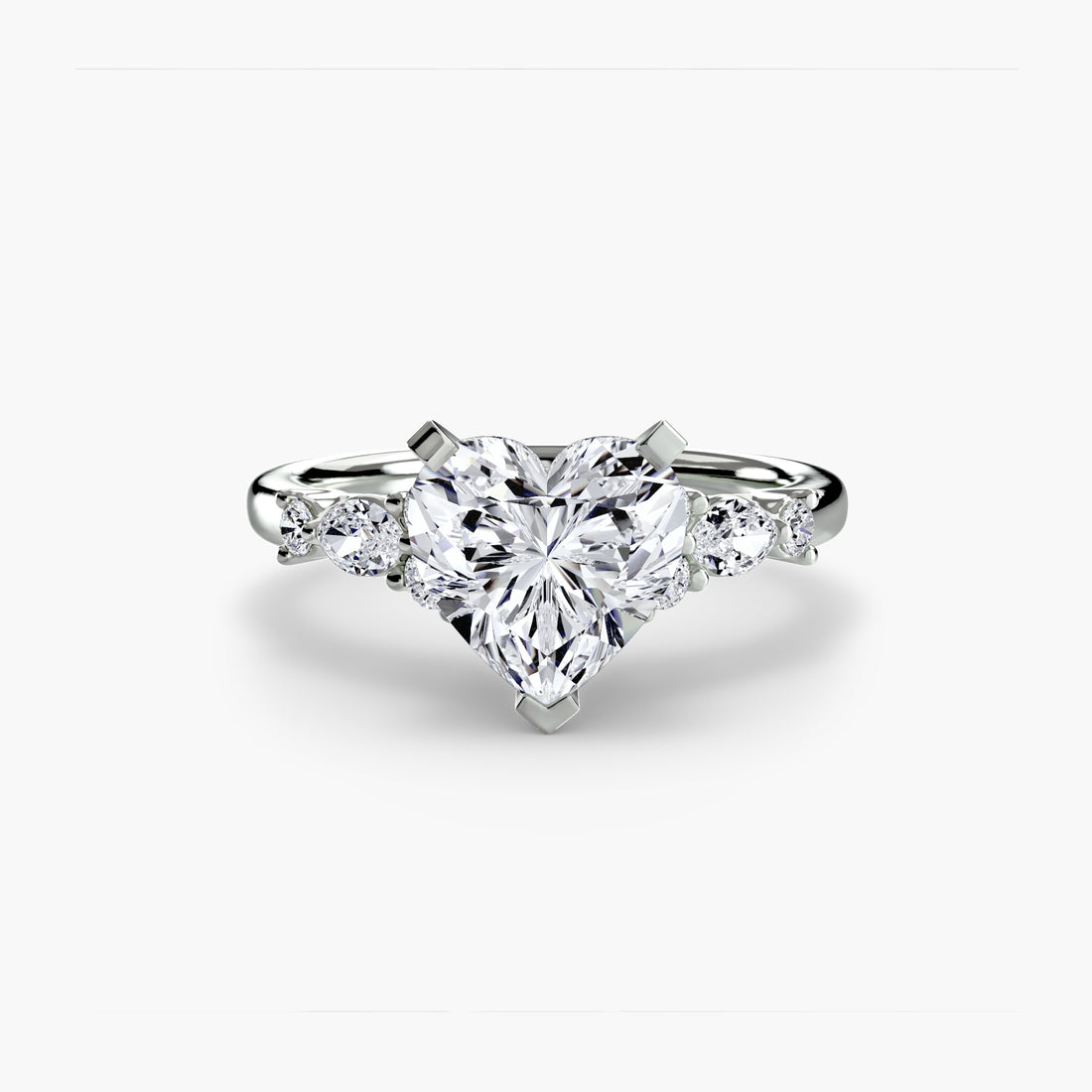 The Floral Accent Solitaire