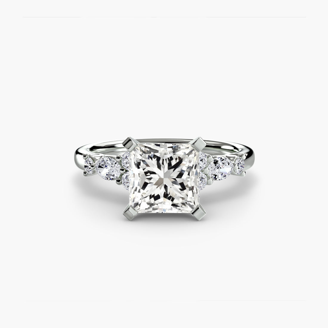 The Floral Accent Solitaire