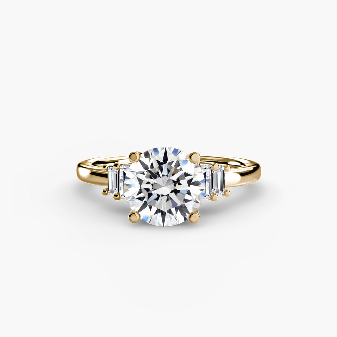 Baguette Accent Solitaire