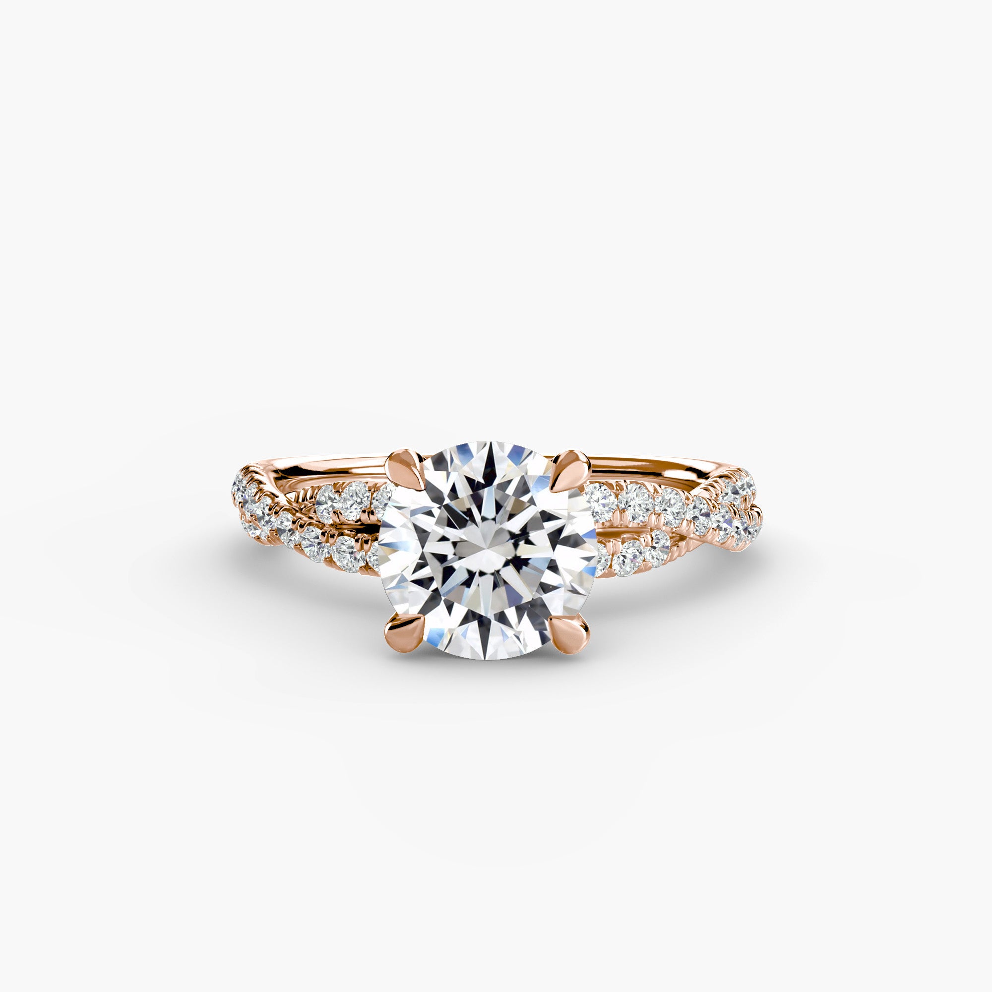 The Twisted Pavé Solitaire